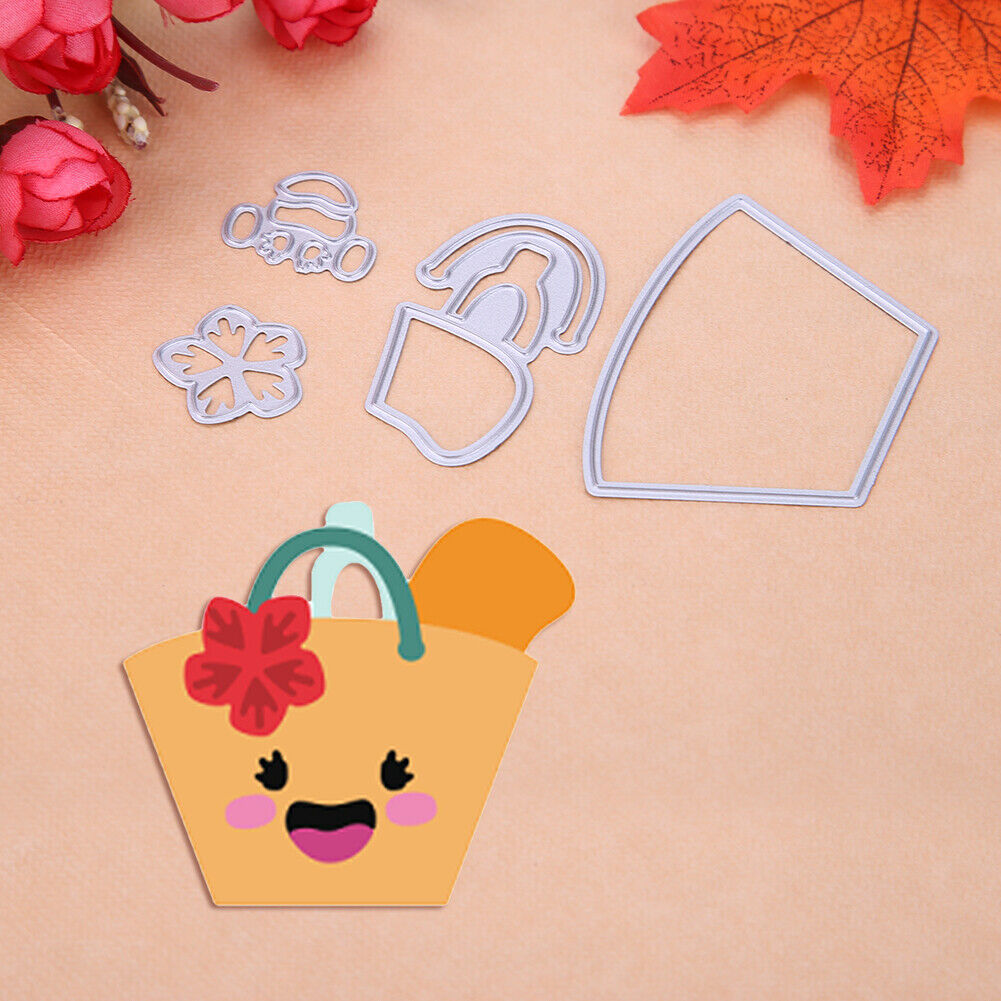 4pcs Beach Tool Metal Cutting Die Stencil Embossing Decorative Paper Craft-