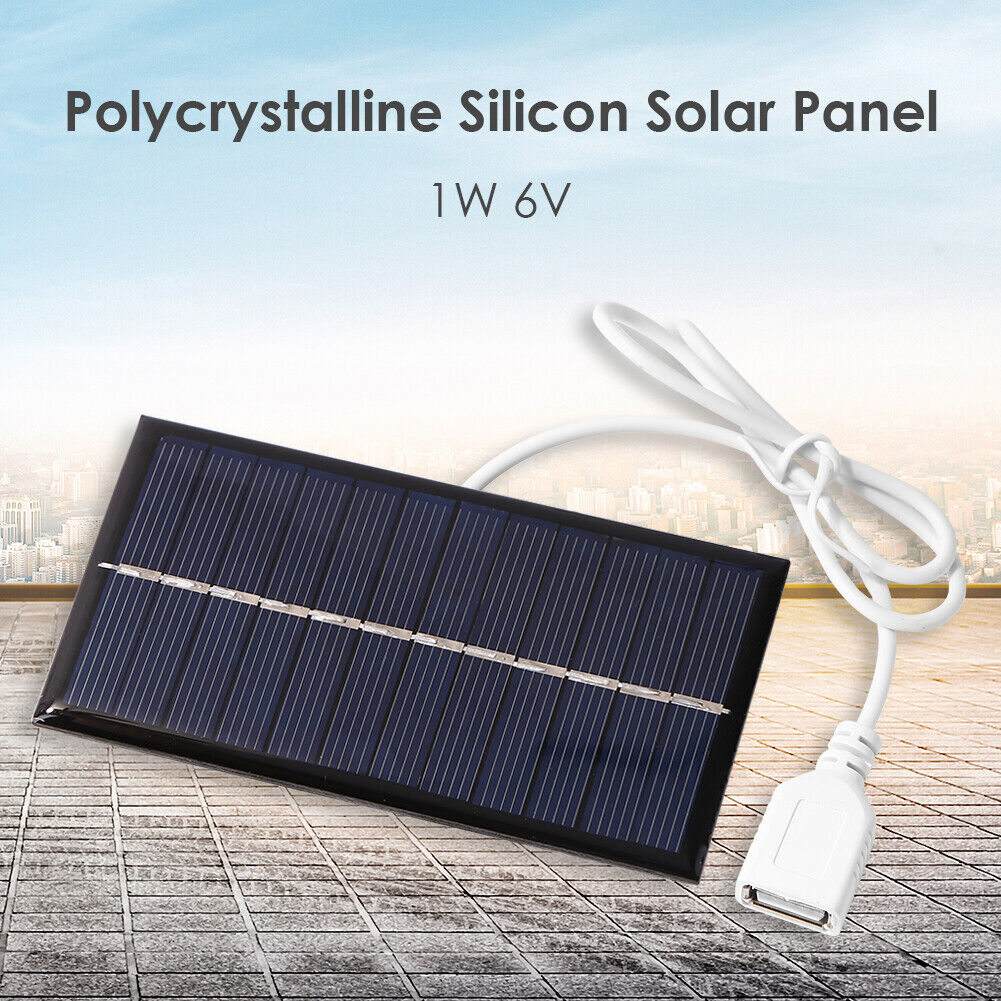 1W 6V Mini Solar Panel DIY Solar System for Phone Power Bank Cell Chargers