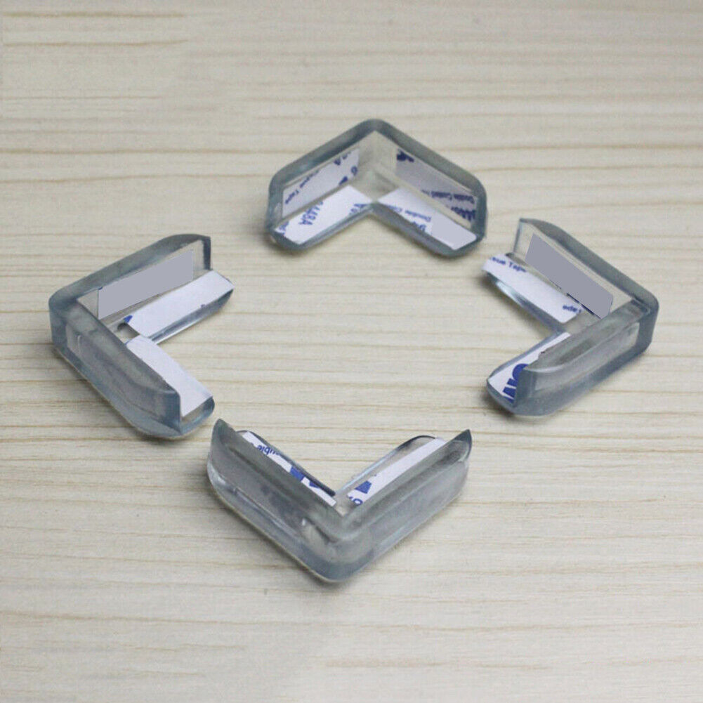 4pcs Clear Baby Safety Protector Table Furniture Corner Protection Bumper
