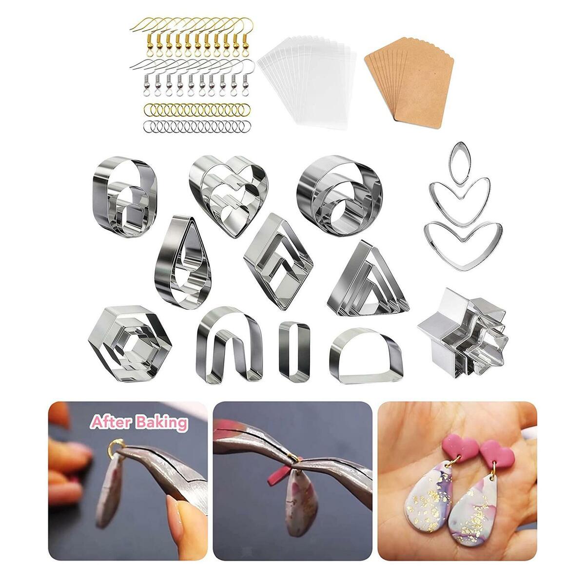 Polymer Clay  Jump Rings Earring Accessories Kit Durable Professional
