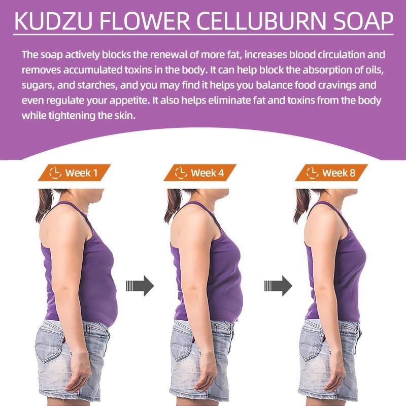 Handmade Purple Bar Soap w/ Kudzu Flower Essence Body Soap Bars for Women & Men