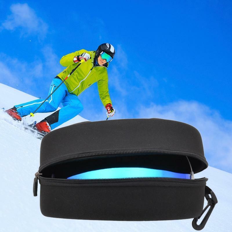 Ski Snowboard Snow Goggles Box, Sports Glasses Storage Holder Zipper Buckle Box