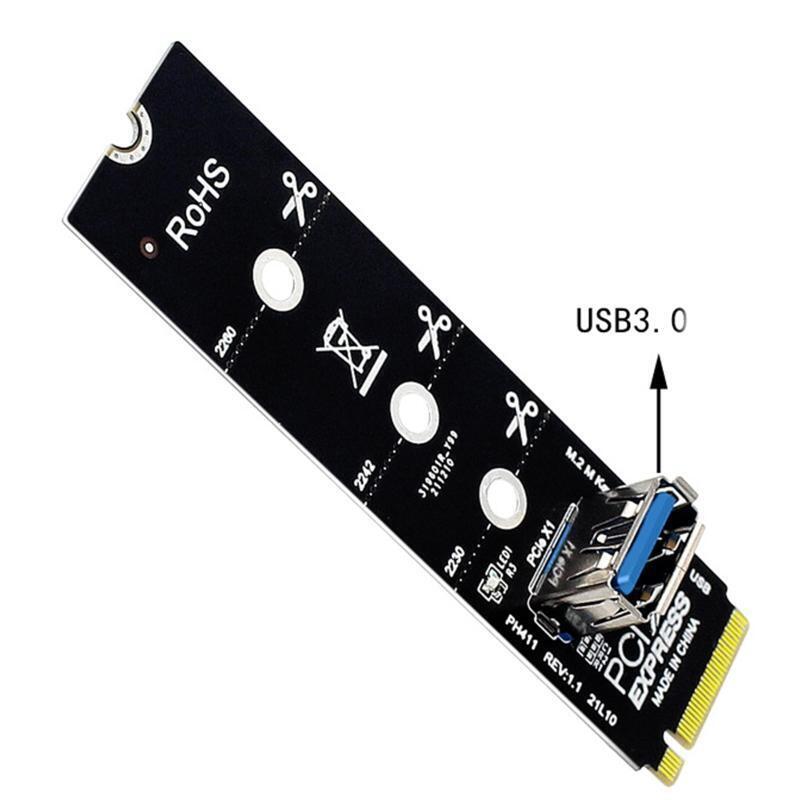 M.2 NGFF To USB3.0 Bitcoin Card Riser Mining USB3.0 Extender Adapter Accessory