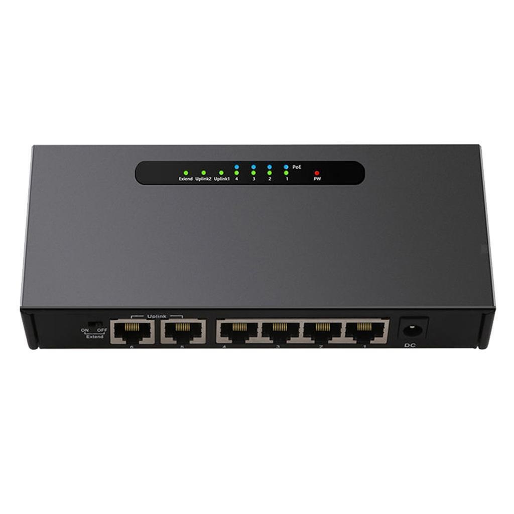 6 Port Gigabit Fast Ethernet Switch 10/100/1000Mpbs Lan Poe Power Switch for NVR