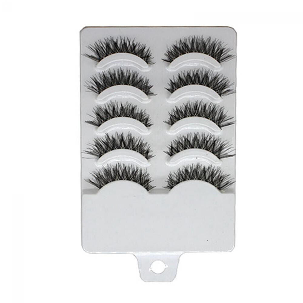 5Pairs New Handmade Cosmetic Beauty Eye Makeup Tool False Eyelashes Long Natural