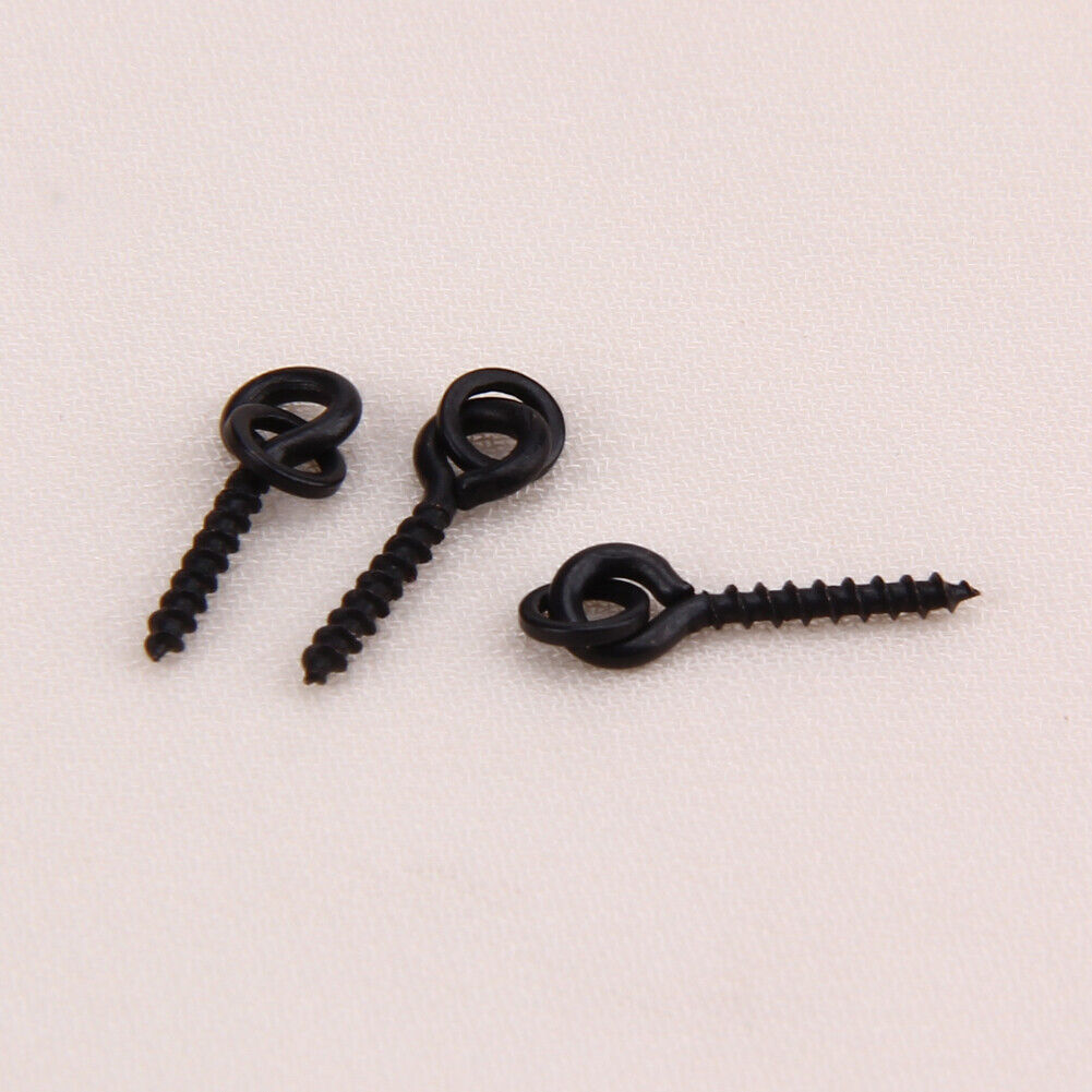 10 x Bait Screws With Oval Rings + 20 x Hook Stops Carp Fishing Tackle Chod