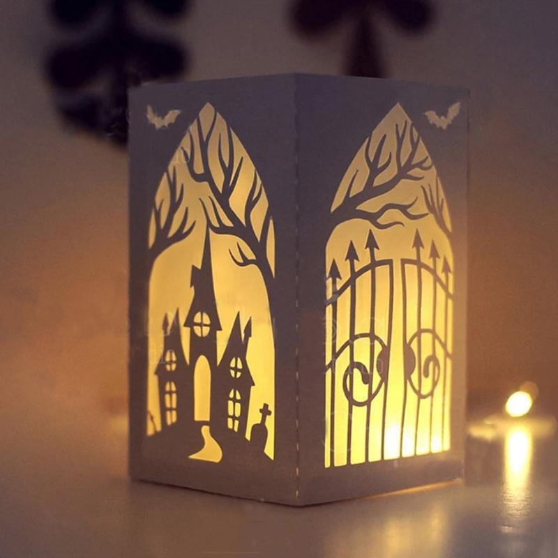 Halloween House Lantern Cutting Dies Handmade Stencil Mold Embossing Pattern