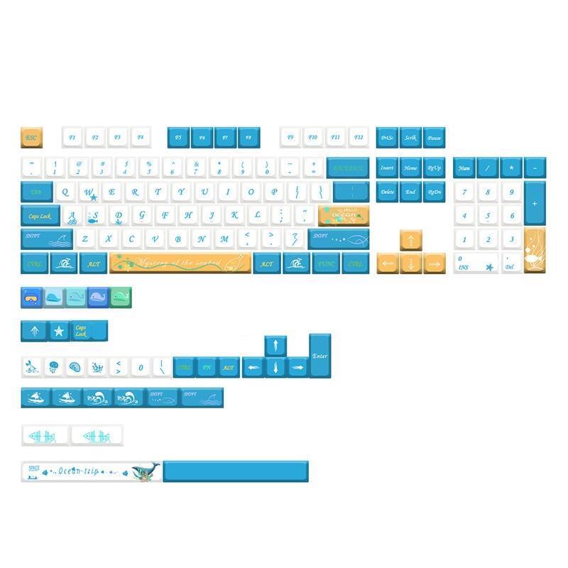 137Keys/Set Dye Sublimation Keycap XDA Profile Mechanical Keyboard PBT Keycap