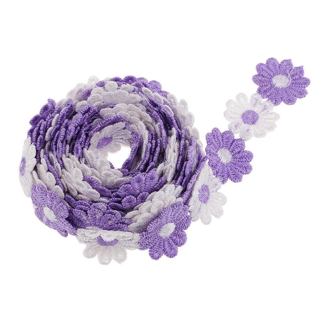 6 Yards Mixed Daisy Flowers DIY  Ribbon DIY Sewing Crafts Lace