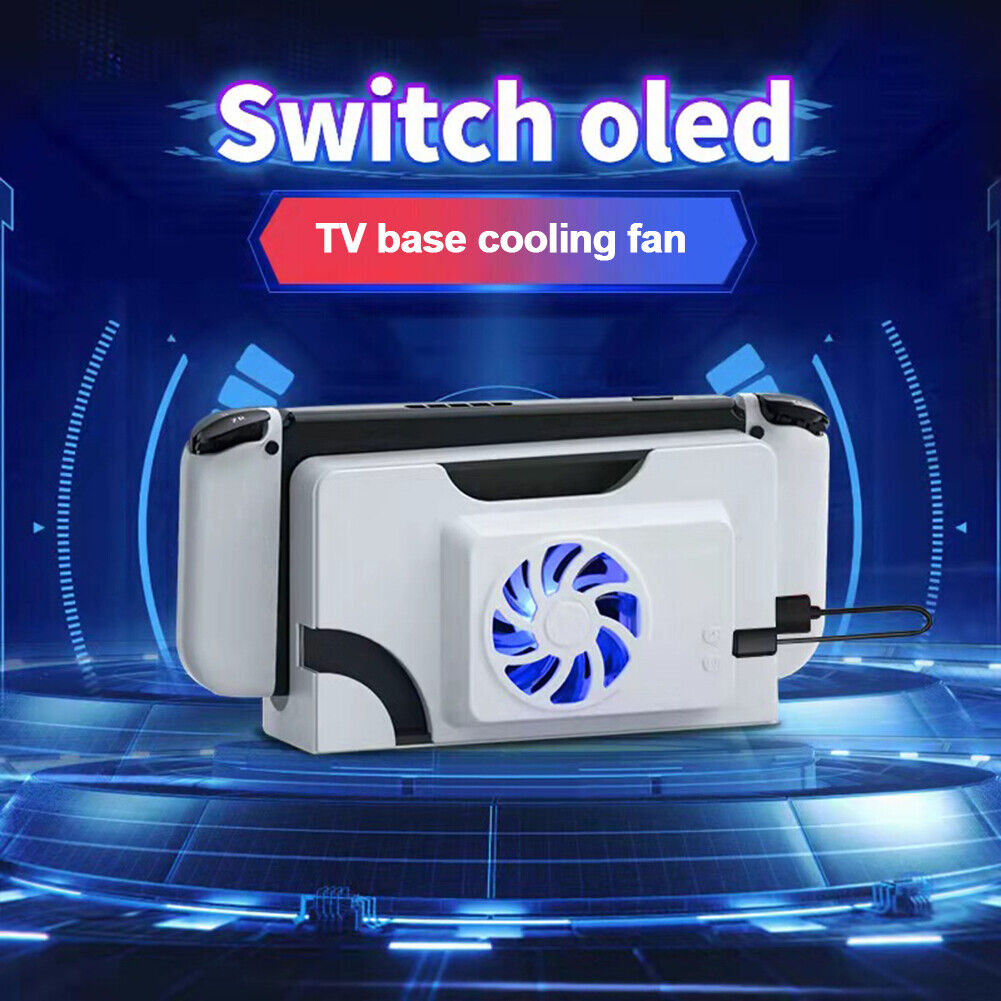 External Silent Cooling Fans for NS Switch OLED Game Console Cooler Base