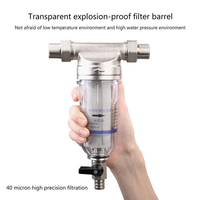 Water Filters Inline Prefilter Plastic Stainless Steel Material Water Filtration