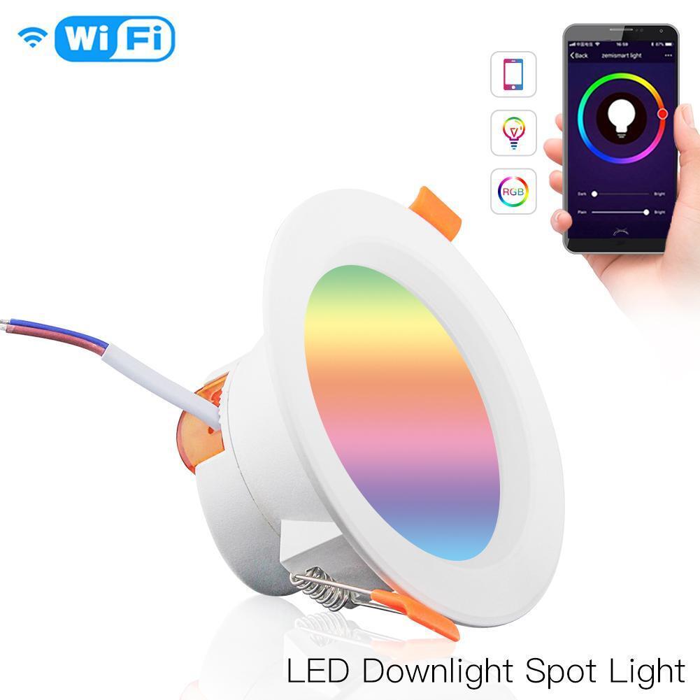 7W WiFi Smart RGBW LED Down Light for Home Automation Alexa Google Home