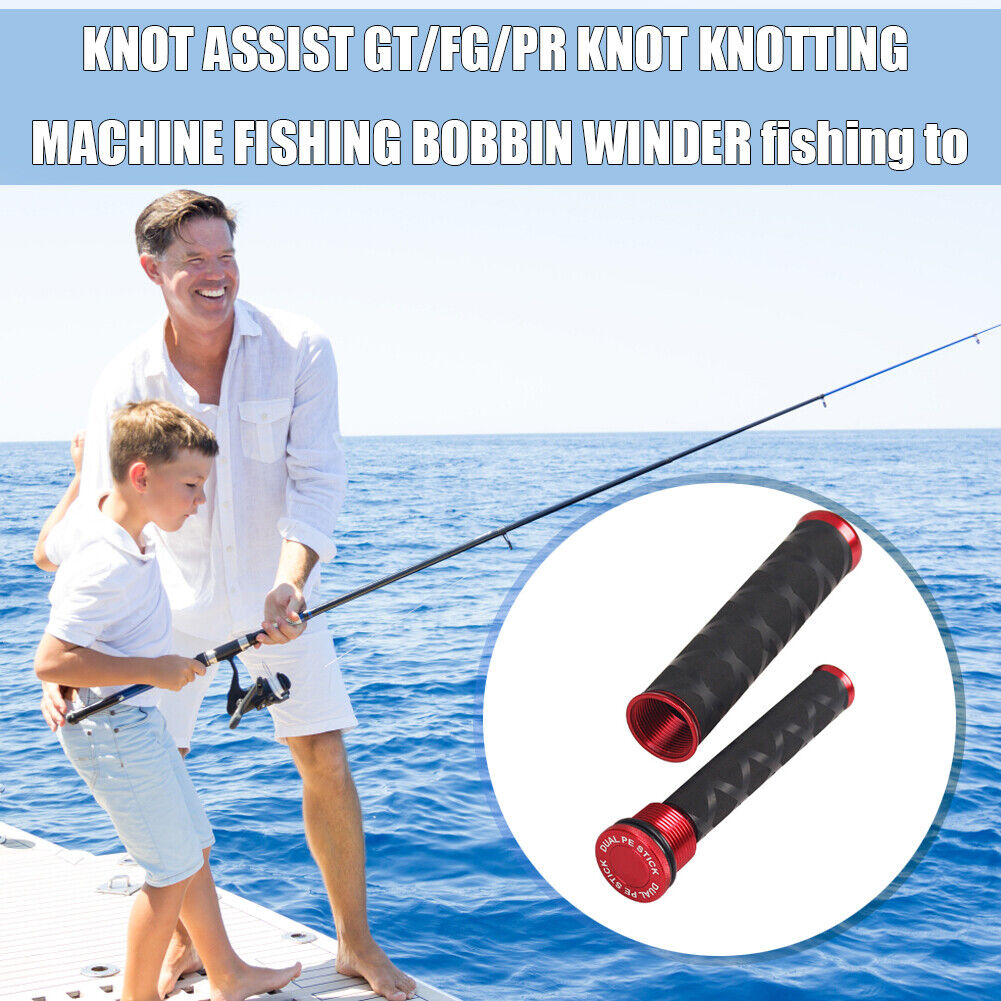 FG GT Knot Assist PE Fishing Line Puller Rod Knotting Device (Red S)