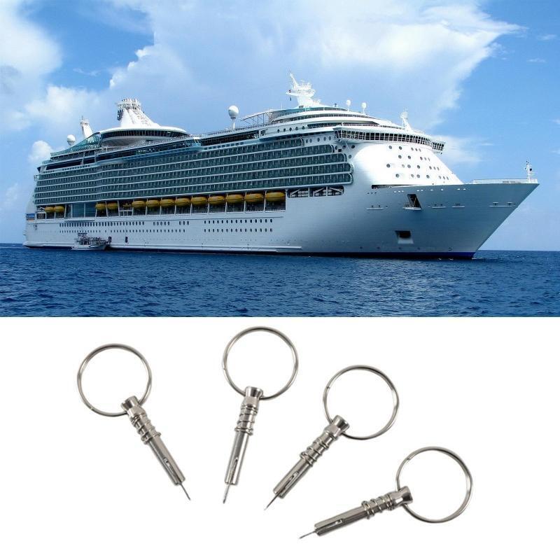 Stainless Boat Hinge Marine Kayak Spring Accessories 1/4" Quick Release Pin