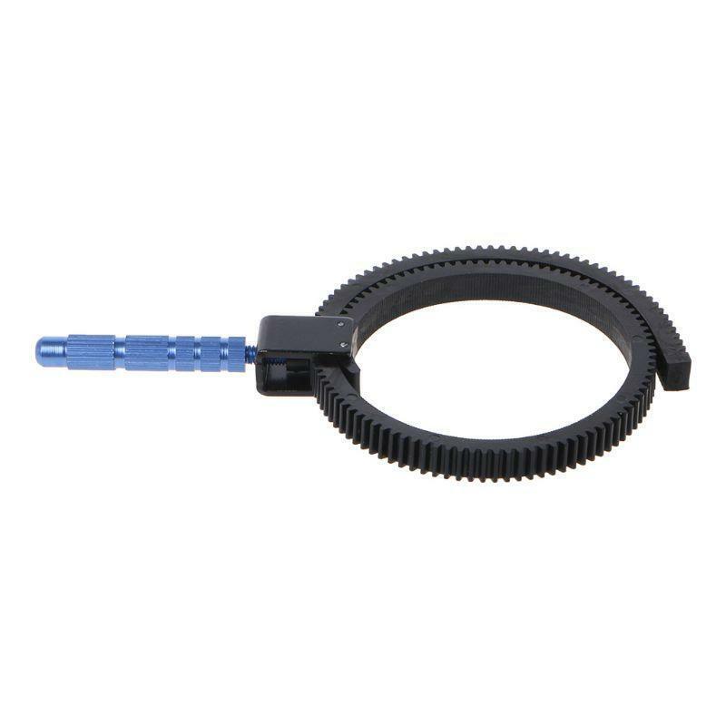 Adjustable Follow Focus Gear Ring Belt Aluminum Alloy Grip DSLR SLR Camcorder
