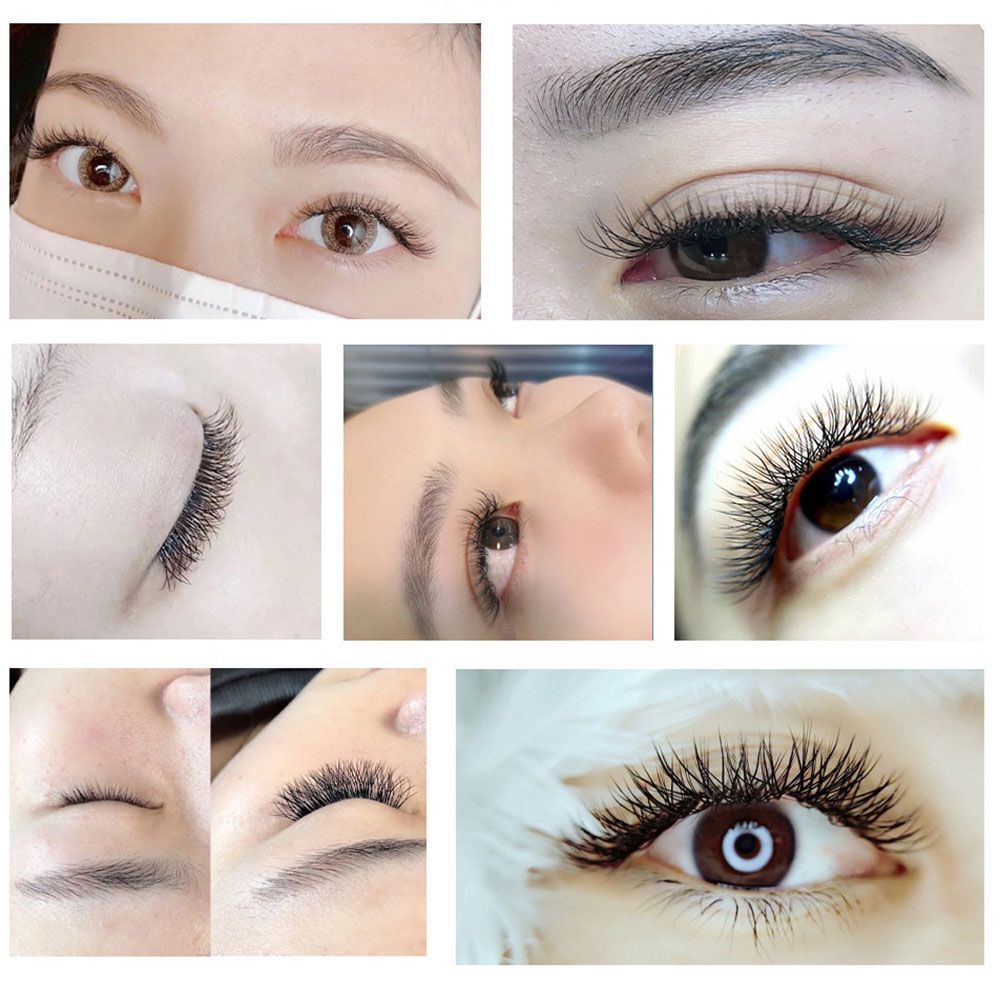 Handmade Natural Soft Thick YY Type Eye Lashes Extension False Eyelashes Black