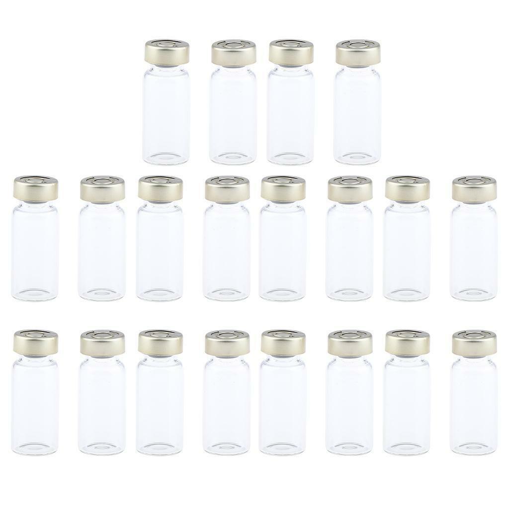 20pcs Refillable Empty Bottle   Powders - Clear, 10ml