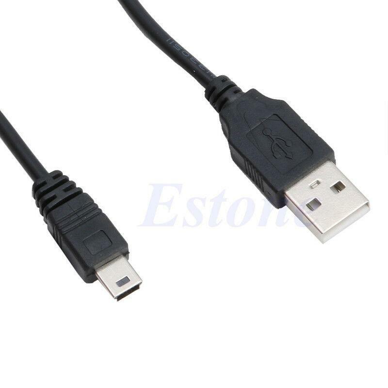 Lot USB 2.0 Male A to Mini 5 Pin B Data Sync Charger Cord Charging Cable Adapter