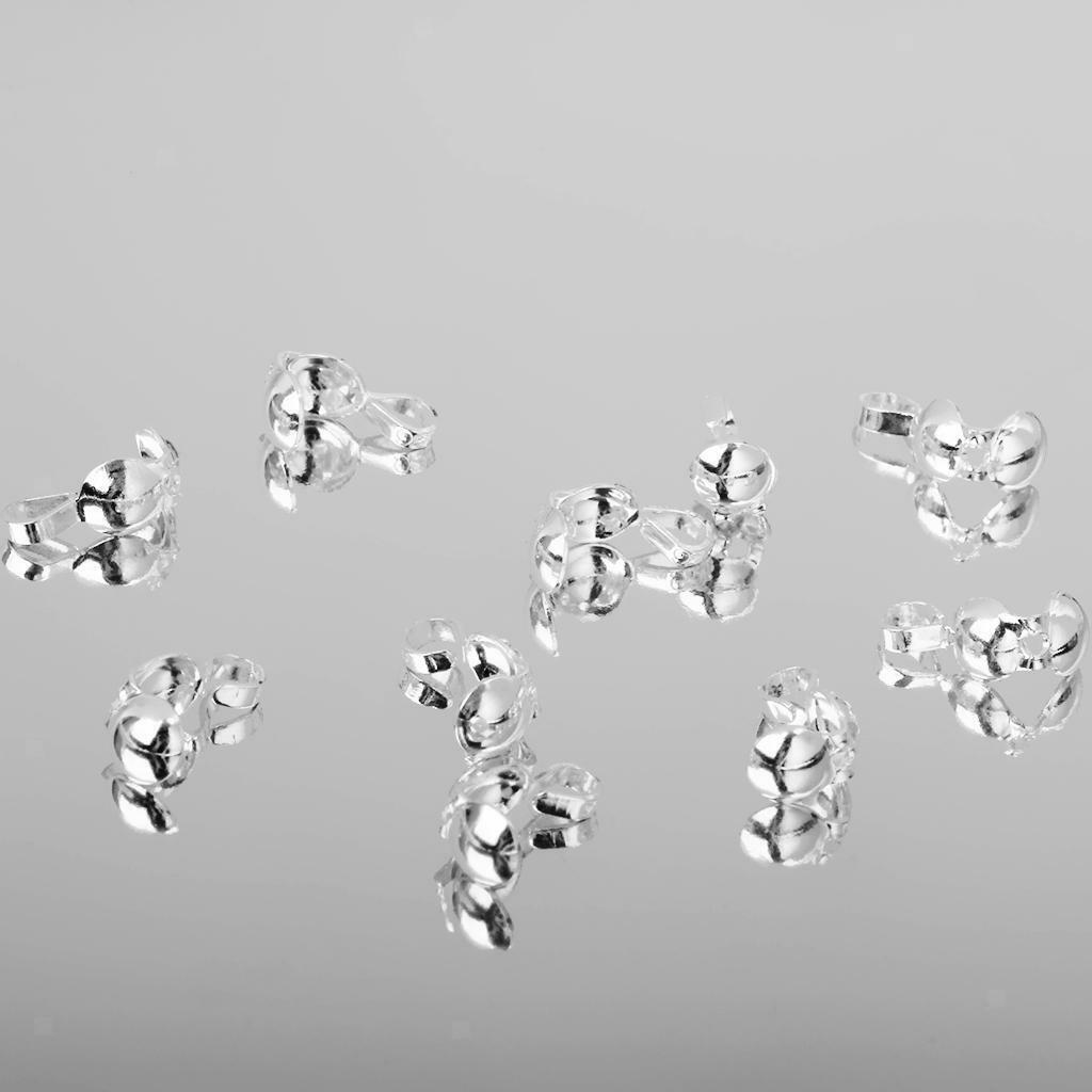 10 Sterling  Covers Necklace  Crimp  Jewelry DIY Findings