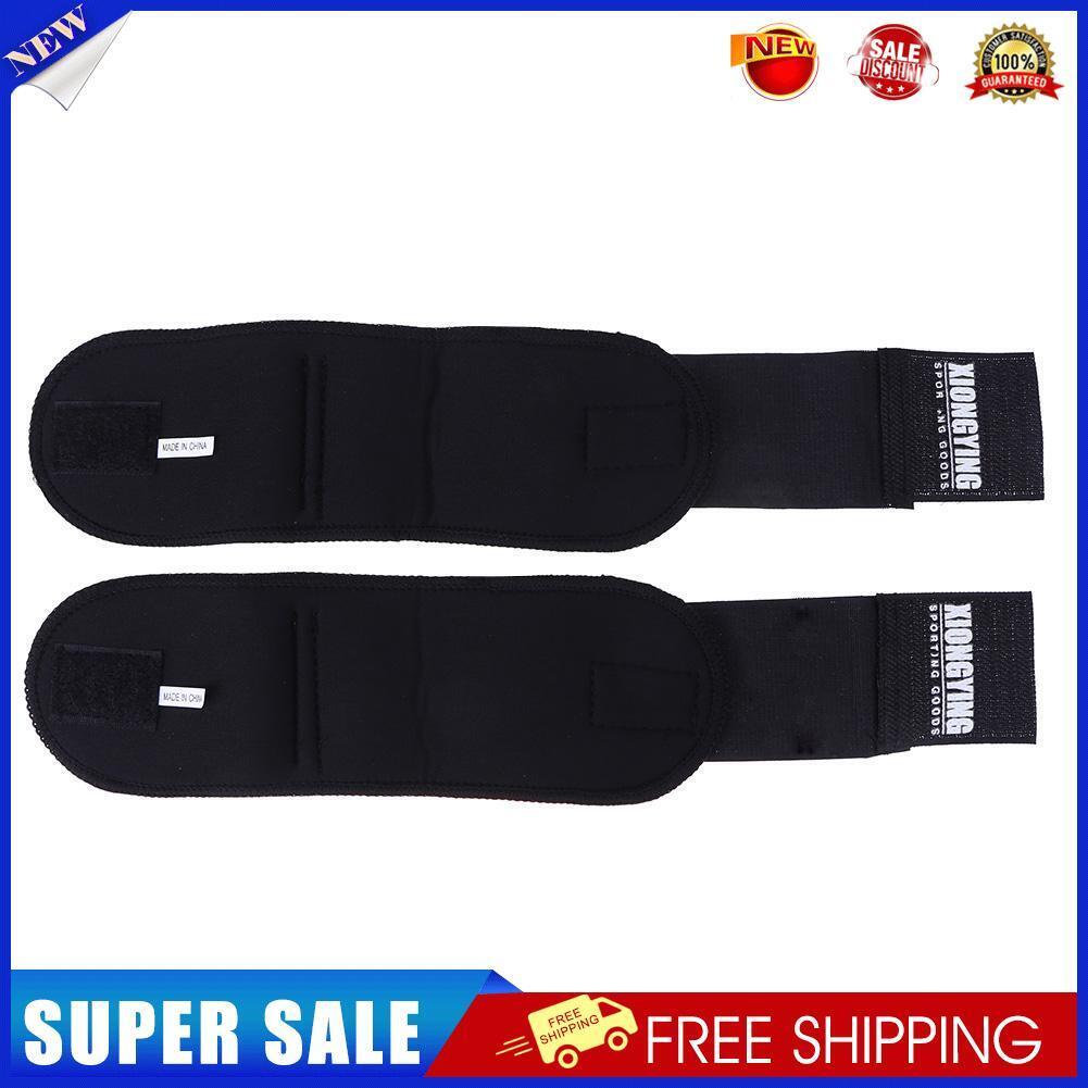 1Pair Adjustable Cotton Wrist Support Bandage Wraps Gym Wristbands(Black)