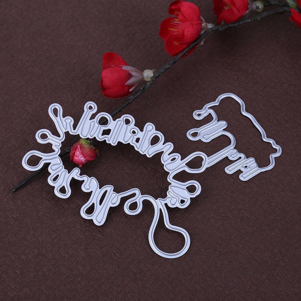 3pcs/set Blood Drop DIY Stencil Embossing Scrapbook Craft Metal Cutting Die