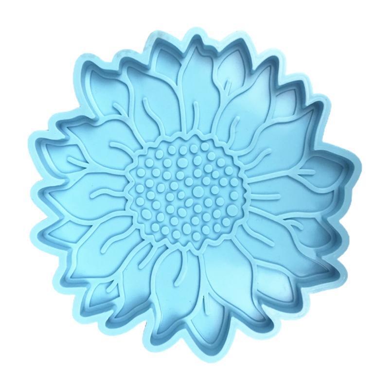 Handmade Sunflower Coaster Epoxy Silicone Mould DIY Arts Craft Cups Mats Mold