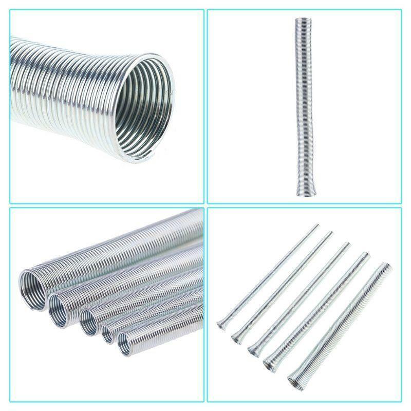 Spring Tube Bender Set 1/4 5/16 3/8 1/2 and 5/8 for Copper Aluminum