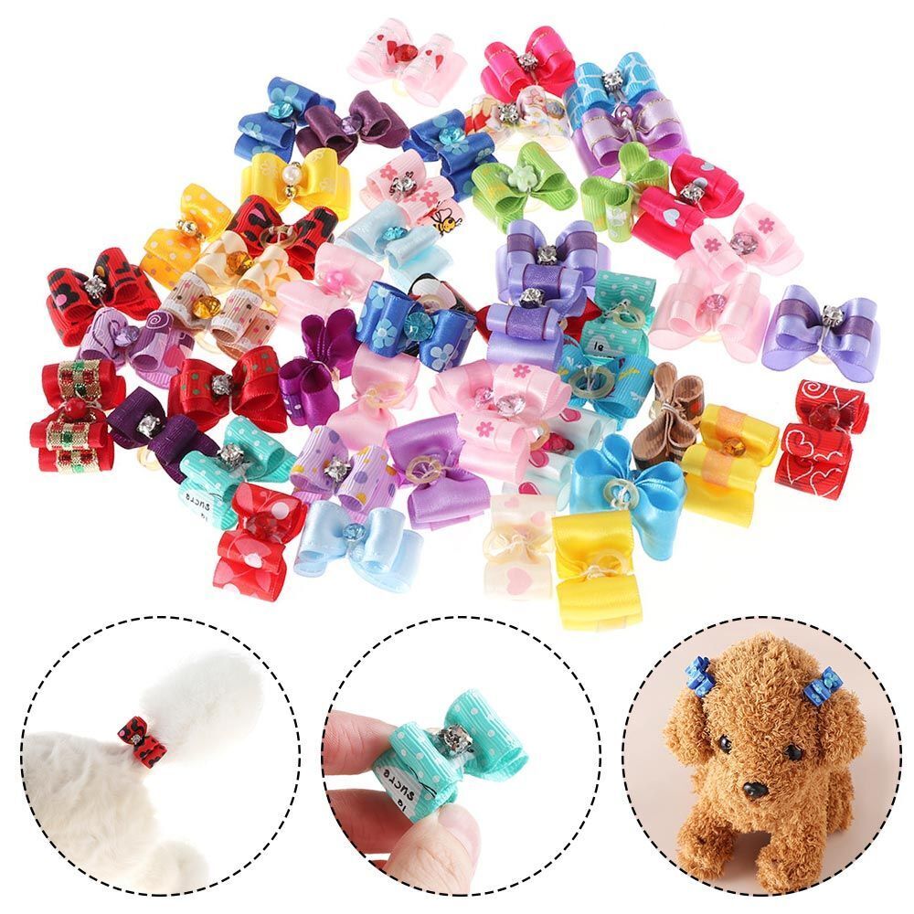 Accessories Handmade Bow-tie Lace Hairpin Pet Headwear Dog Bowknot Pet Supplies