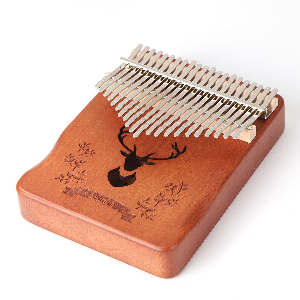 Kalimba 21 Key Thumb Piano Solid Portable Mbira Musical Instrument (Deer)
