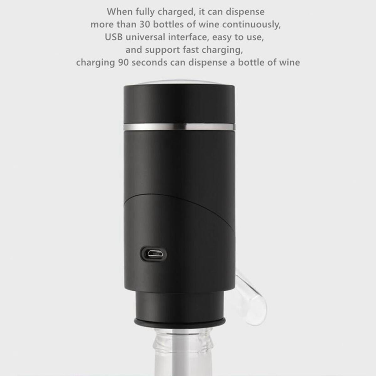 Smart Electric Wine Aerator Wine Pourer Decanter for Party Drinks Bar Travel