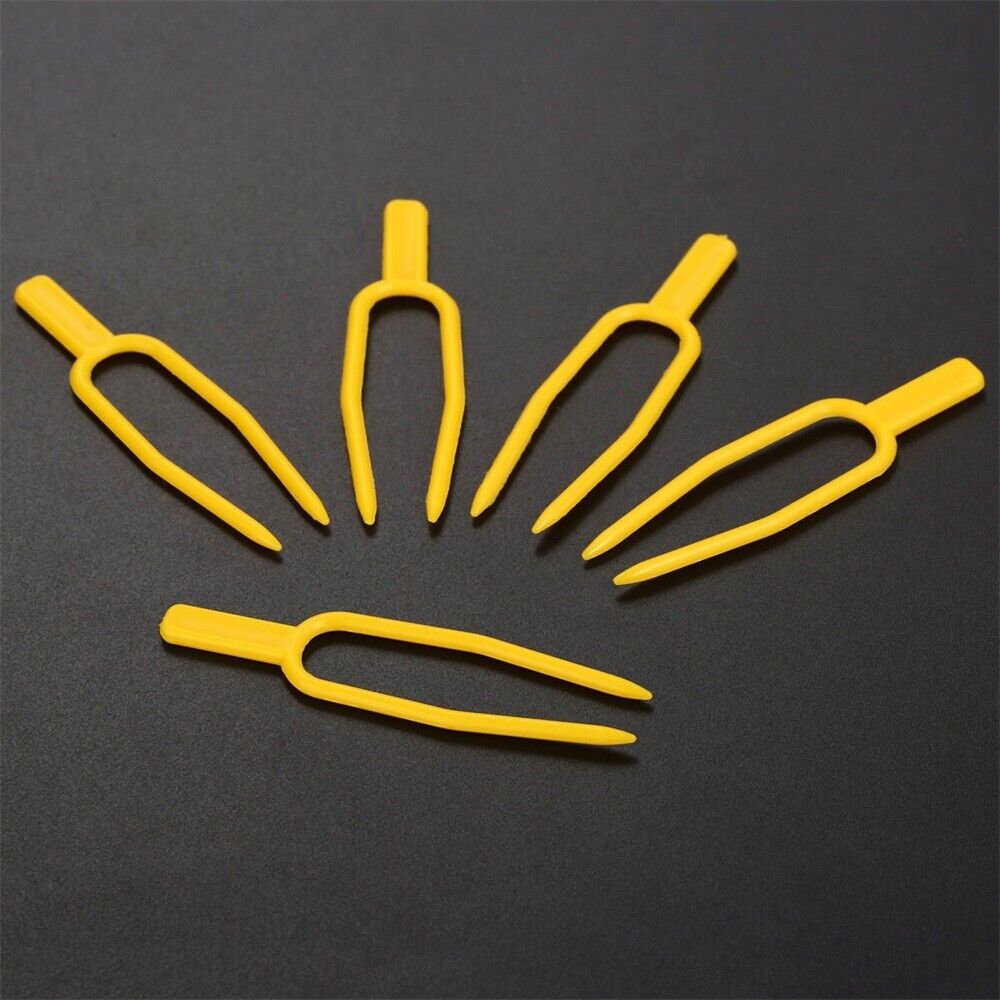 Plastic Garden Plant Clips Fasteners Greenhouse Fixture Fixing Clamp Fork 100X