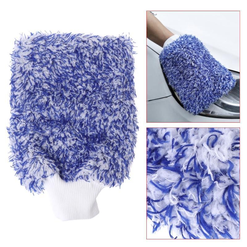 Car Care Glove Plush Soft Microfibre Wash Mitt Microfiber Car Cleaning Detailing