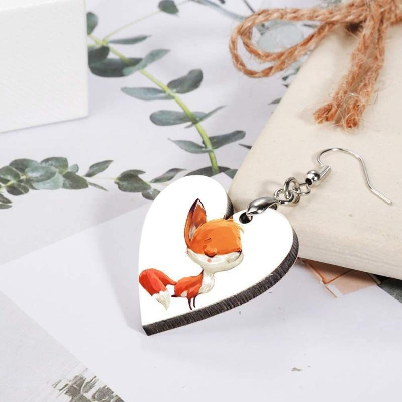 12Pcs/Set Sublimation Blank Earrings Heart Shaped Heat Transfer Earrings Craft