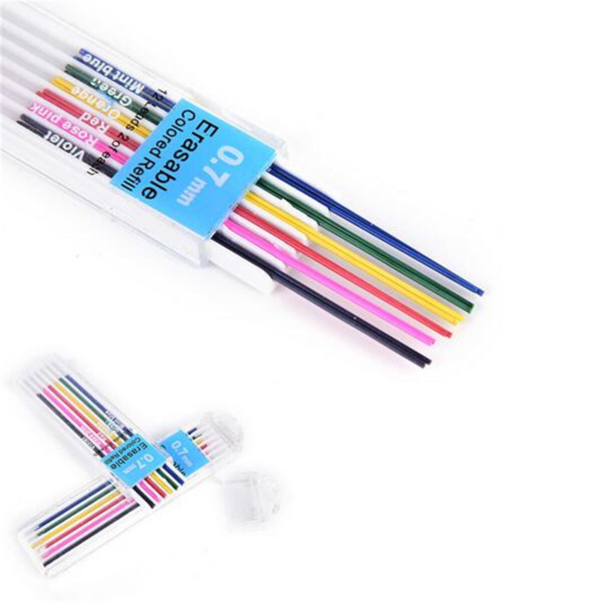 12pcs/ Box  Lead Refills Tube 0.7mm Mechanical Pencil For Office Study Drawing