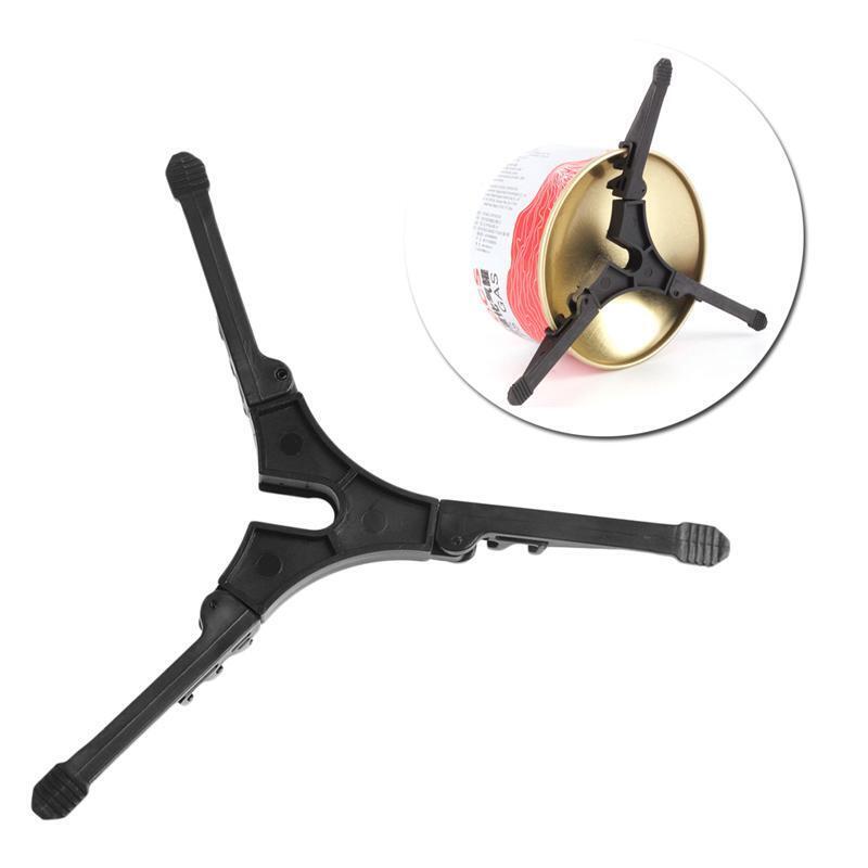 Folding Outdoor Camping Hiking Cooking Gas Tank Bracket Canister Stand Tripod