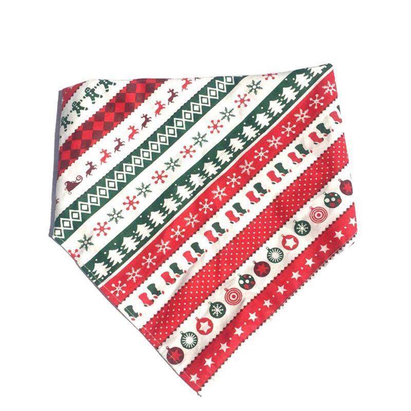 4Pcs Christmas Dog Hat Bowtie Saliva Towel Set Pet Puppy Party Holiday Costume