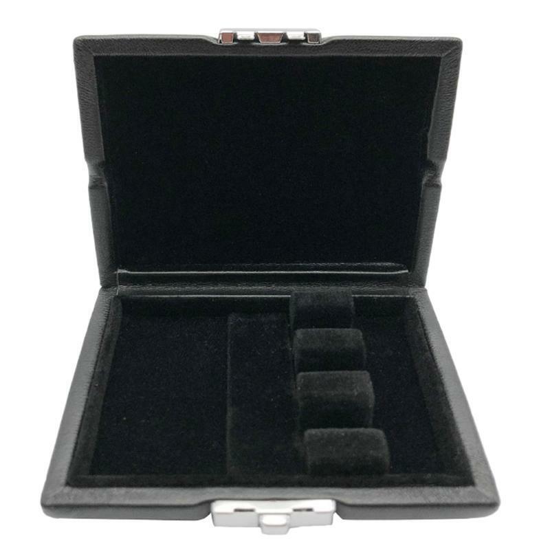 Oboe Reed Case Leather Reeds Holder Storage Box Protector Case for 3 Oboe Reeds