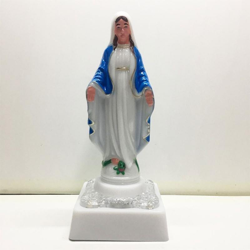 Acrylic LED Light Flashing Human Statue Collection Religious Gift Decor