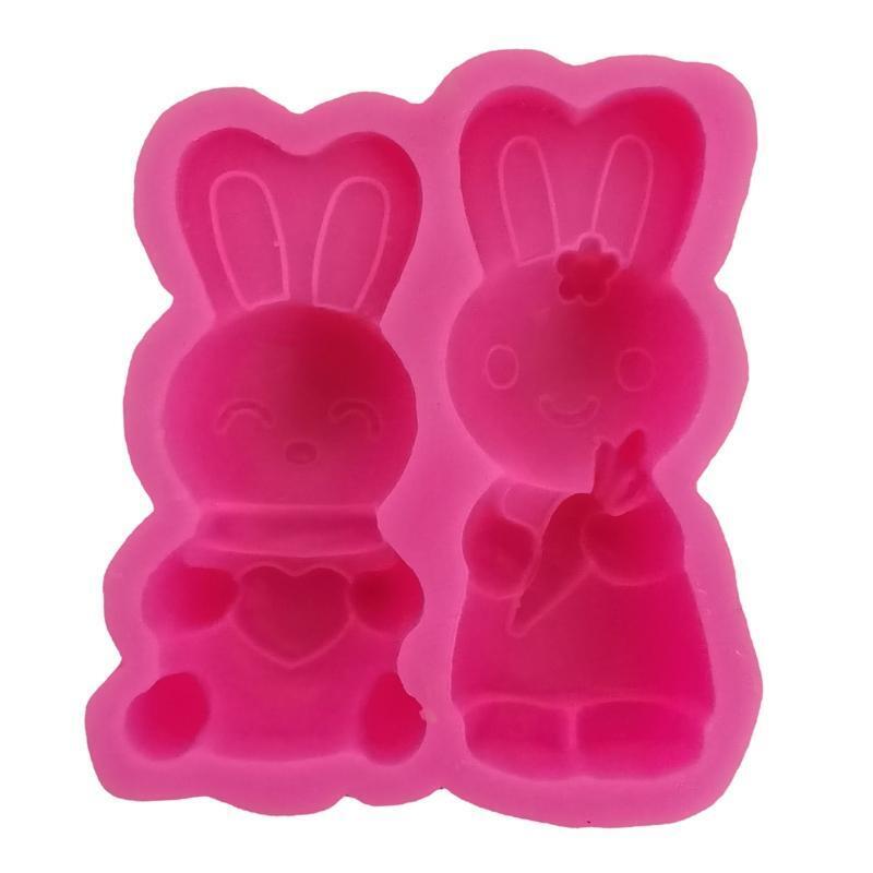 Easter Bunny Silicone Mold for Handmade Soap Making Cake Chocolate Decorating