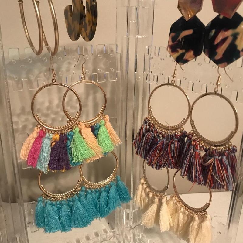 Necklace Storage Rack Jewelry Display Rack Acrylic Folding Earrings Storage Rack