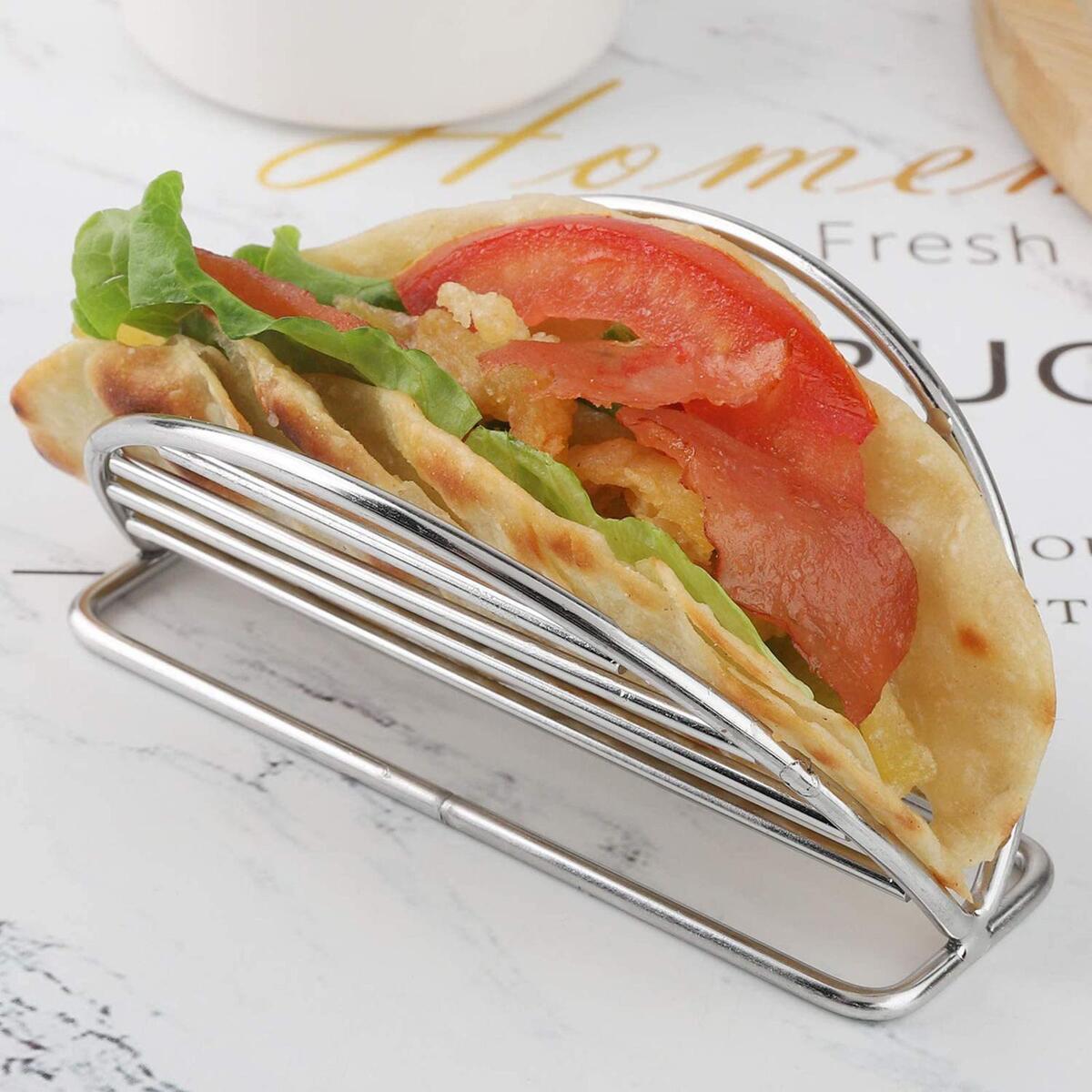 Taco Holder Burritos Plates Baking Tools Bakeware for Restaurant Party Home