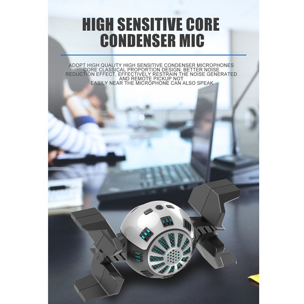 USB Condenser Microphones 3.5 Microphone For PC Computer Laptop High Volume