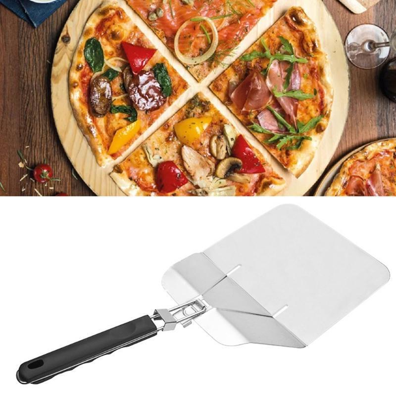 Stainless Steel Pizza Peel Shovel Spatula 21inch Folding Cake Cheese Lifter Tray