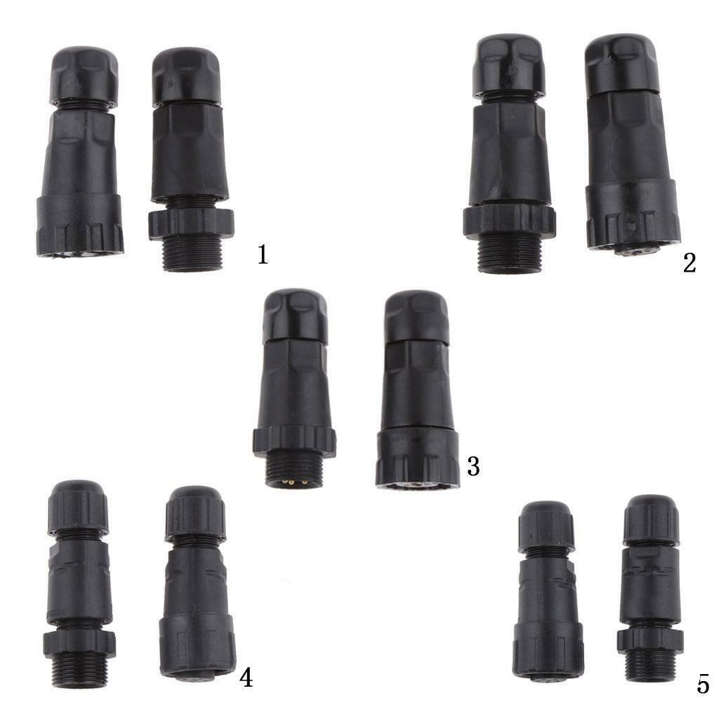 2x 15A IP68 Waterproof Aviation 3  Assembled Electrical  Fe Adapter
