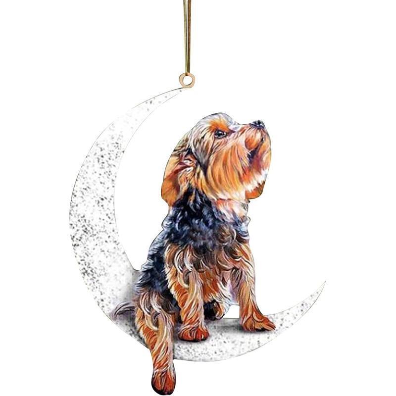 Creative Pet Dog Christmas Tree Art Hanging Ornament Thoughtful Gift for Xmas