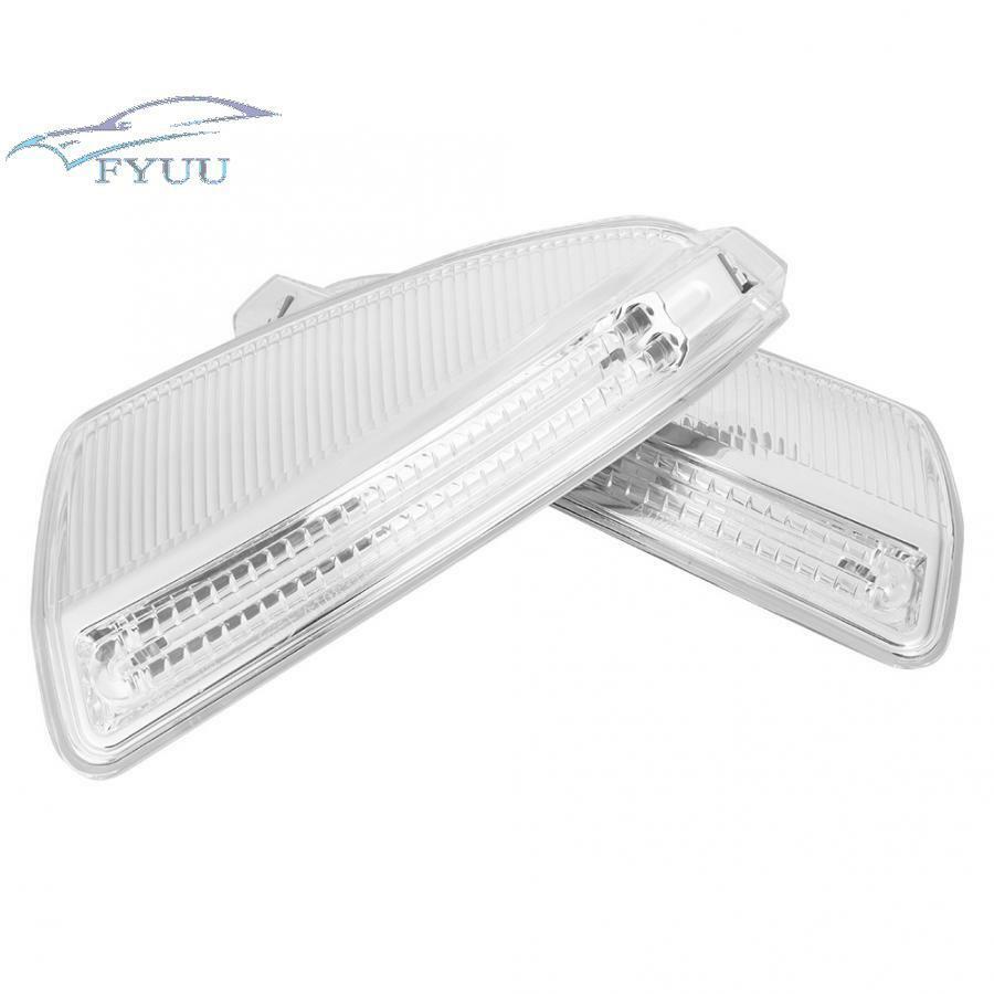 2PCS 56mm*170mm White Plastic Yellow LED Auto Turn Signal Lamp For Mercedes W164