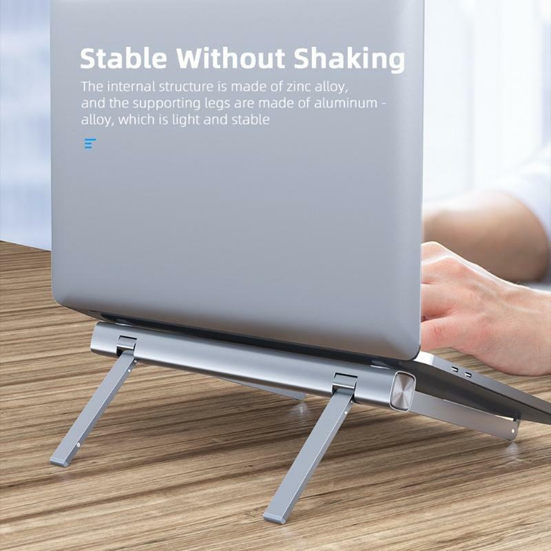 Aluminum Alloy Tablets Stand Cooling Bracket Non-Slip Notebook Holder Adjustable