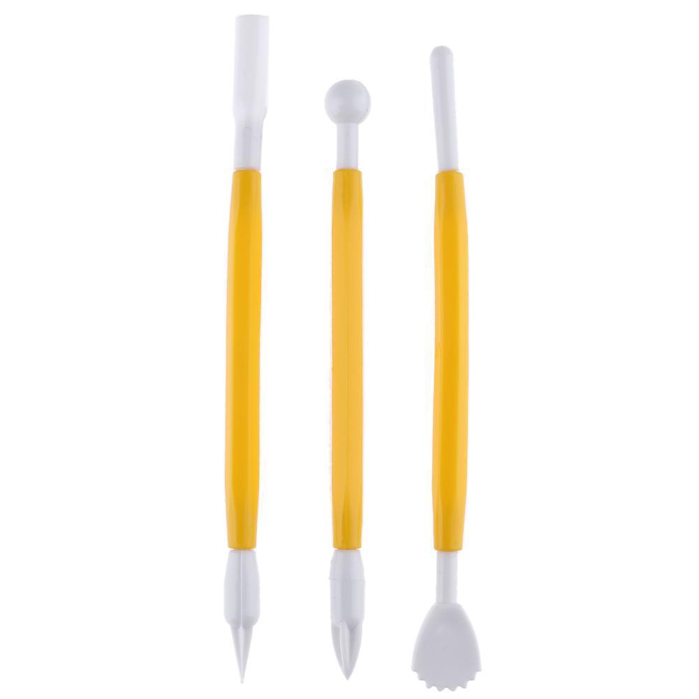 8pcs/set Embossing Double Heads Plastic Pottery Clay Sculpture Tools Carve