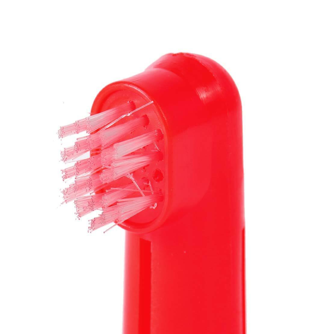 2x Pet Dog Cat Soft Finger Dental Cleaning Toothbrush Massager Teeth Hygiene Li
