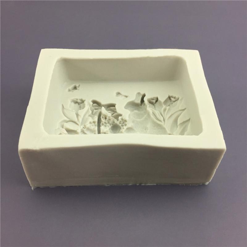 Silicone Mold for Soap Cake Candy Chocolate Making Fondant Mould Forest Theme